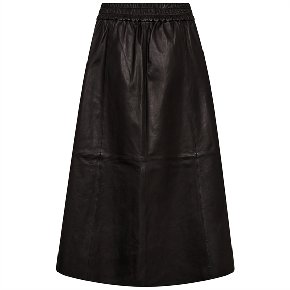 Mos Mosh Deena Leather Nederdel, Sort